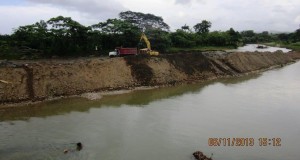 Segunda limpieza del rio Veragua en 2013 con la complicidad del sindico de Veragua